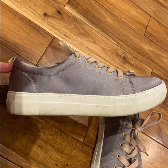 J/Slides NYC metallic silver platform sneaker 7.5 - Picture 7 of 7